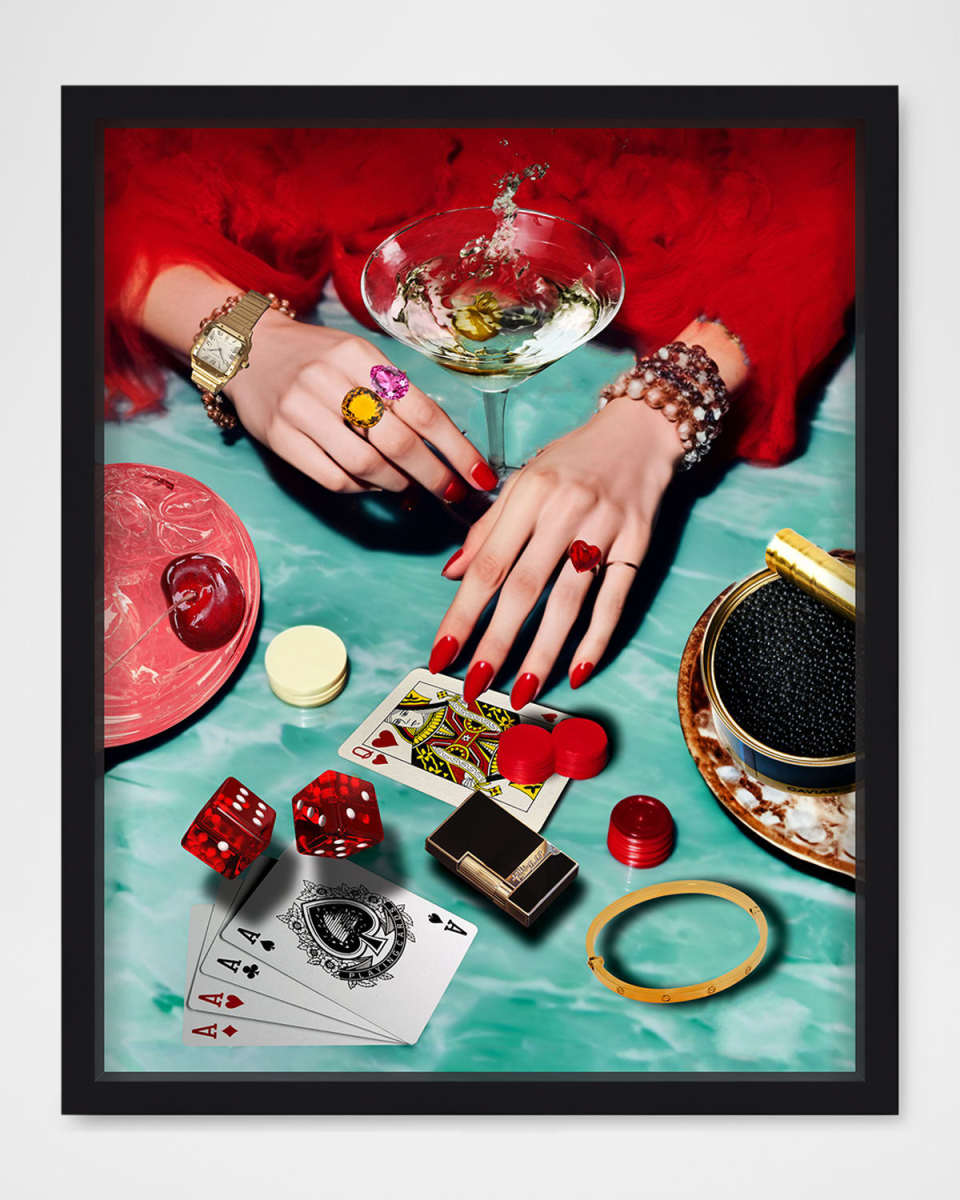 "Indulging in Opulence" Framed Wall Art Print